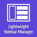 افزونه Lightweight Sidebar Manager