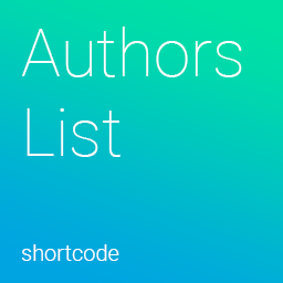 افزونه Authors List