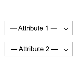 افزونه Attribute Dropdowns