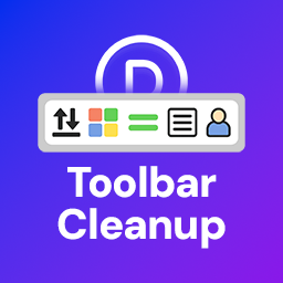 افزونه Toolbar Cleanup for Divi